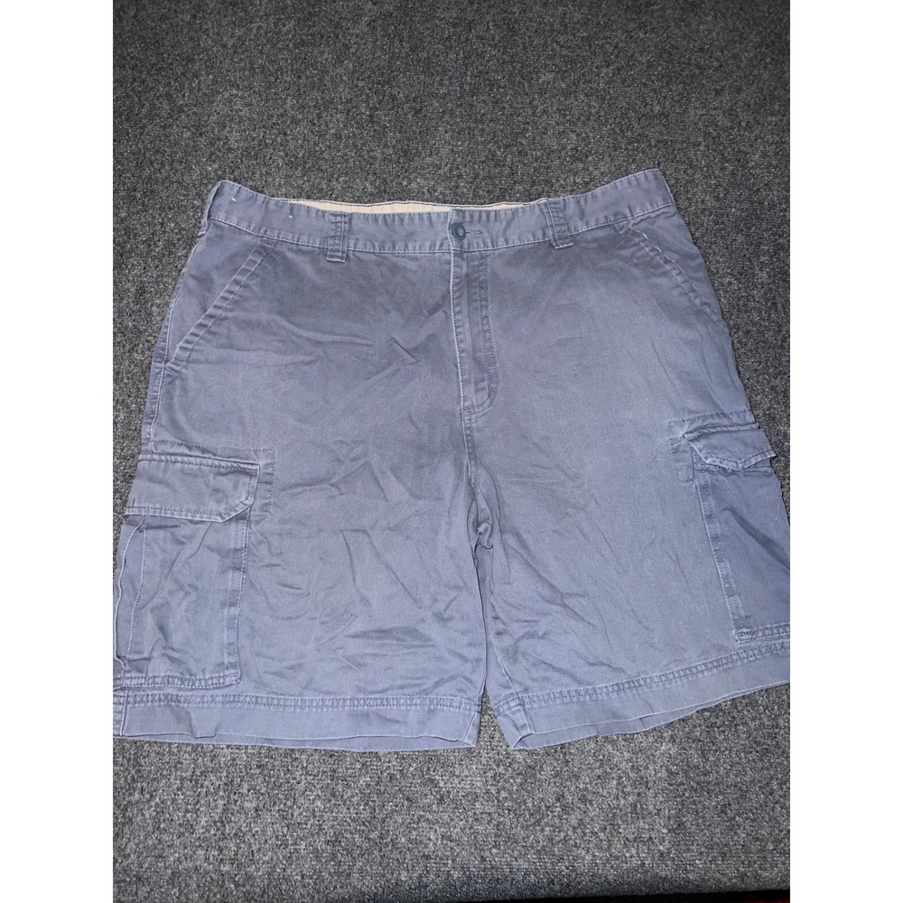 Merona Mens Blue Cotton Cargo Shorts Size 42 Casual Outdoor Summer
